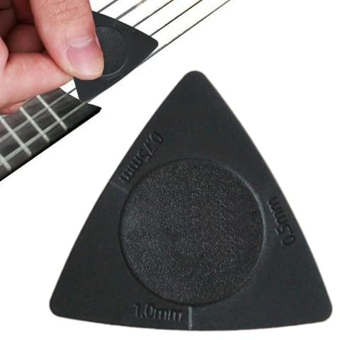 Triangle Abs Plektrum - Flanger Gitarrenplektren mit strukturiertem Anti-Rutsch | langlebiges Plektrum für E-Gitarren-Performance, Bass, Ukulele, Aufnahme-Sessions, Bandübungen, Musik-Player