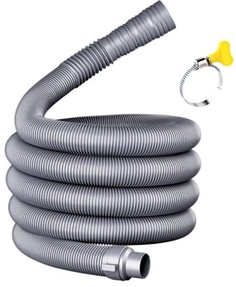 Tuyau De Vidange For Machine À Laver, 1 Pièce, 1/1, 2/5m, Tuyau De Vidange Flexible Et Entièrement Automatique For Machine À Laver, Tuyau D'extension Réglable(5m)