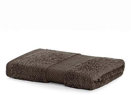 DecoKing Bamboo Luxury Hand Towel 50x100 cm Brown Cotton Bamboo Viscose Absorbent Antibacterial