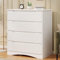 Bealife Commode Blanche à 4 Tiroirs - Meuble de Rangement Spacieux et Élégant pour Chambre, Salon et Entrée