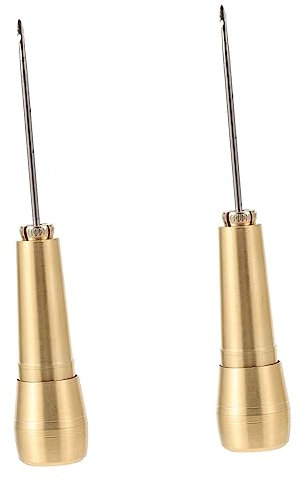 STOBOK 2st Schuster Lederwerkzeuge Leder Ahle Hefter Nähnadeln Aus Leder Scratch Craft Ahlen Hotfix-tool Werkzeug Zur Schuhreparatur Stoff Ahlen Nähen Mühle Schuhe An Bastelmaterial Stahl