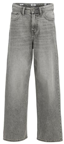JACK & JONES Vaqueros de Corte Holgado para niño JJIRON Jjoriginal SQ 204 Noos JNR Baggy Fit Jeans Junior, Grey Denim, 14 años