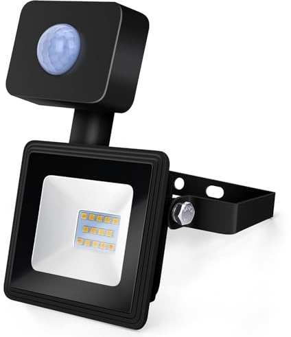 Blendend Proyector LED 10W 900lm 4000K IP65, ideal para iluminación exterior, seguridad y eventos en exteriores.