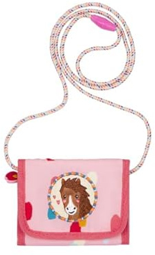 Brustbeutel Mein kl. Ponyhof | Schlüsseltasche für Mädchen | Taschengeldbeutel für Kinder | Geschenk für Pferde Fans | Fahrkartentasche für Mädchen | Brusttasche pink