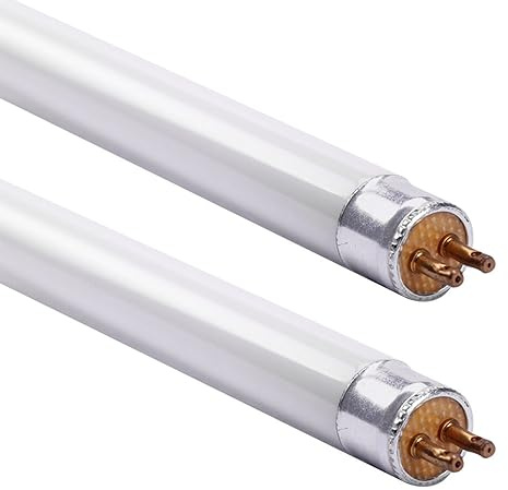 NCC-Licht Lot de 2 tubes fluorescents T4, 207 mm, 5 W, G5, 834, blanc chaud, 3400 K