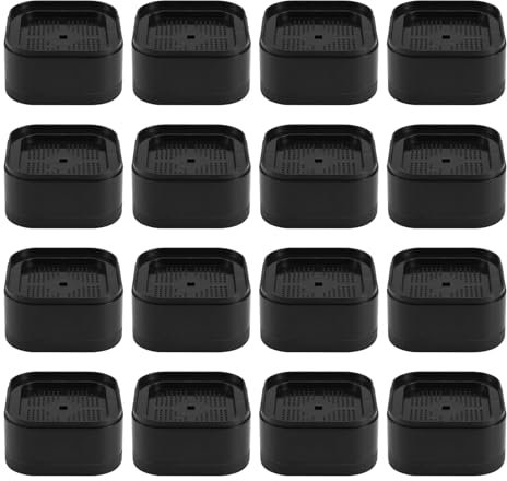Lonrtesw Furniture Risers Adjustable Bed Risers 1.38In Stackable Heavy Duty Bed Lifts Risers Square Bed Raising Blocks 16 Pcs Easy to Use About 7 X 7 X 3.5cm