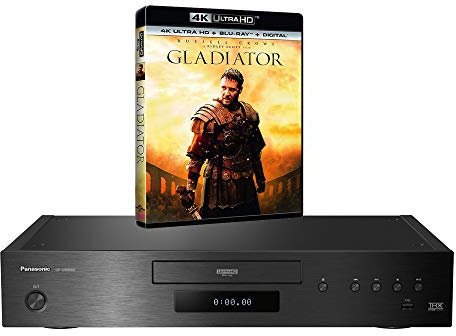 MULTIREGION Blu-ray Player Compatible with Panasonic DP-UB9000 MultiRegion Blu-ray Region A, B & C - DVD Regions 1-8 - Bundle Including Gladiator 4K UHD Disc