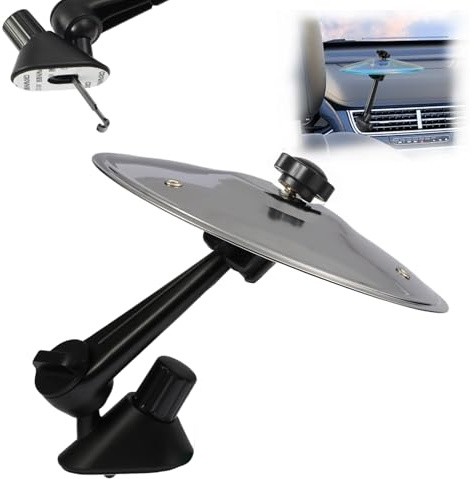 Evadollina Trommel, Platillos de batería, Mini batería, Platillo de choque para coche, Tambor de ventilación para coche, Regalos navideños (Plata)