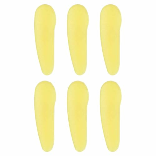 HARFINGTON 100Pcs Knife Tip Protector Cover 1.04 x 0.33 Plastic Anti-scratch Blade Tip Edge Guards for Kitchen Knife Protection Sleeves Cover, Yellow