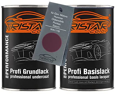 TRISTARcolor Peinture voiture Kit pot prêt à la pulvérisation pour Gen. Motors/Hummer/Oldsmobile/Pontiac/Saturn WA117B Cyclamen Metallic peinture de fond peinture de base 2 L