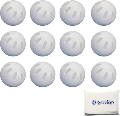 FIVANGIN Ball Baseballs Offizielle Größe (12 Stück) mit Bonus NOIS Tissue Pack