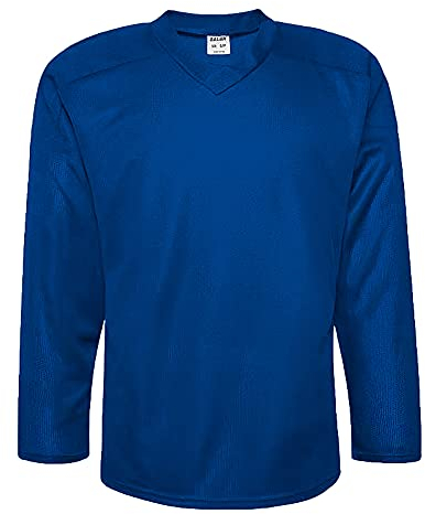 EALER H80 Series Blank Ice Hockey Practice Jersey for Men and Boy - Senior and Junior - Adult and Youth Royal