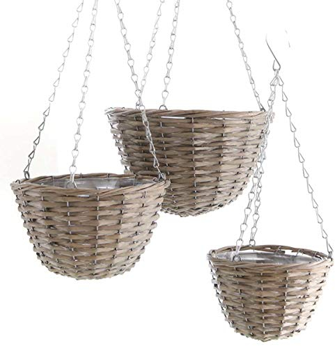 tomgarten Blumenampeln 'Weide' | 3er-Set