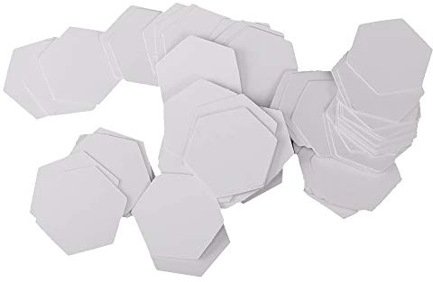 POFET 500 st hexagon engelskt papper vävnad mallar hantverk – 16 mm