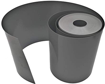 Sorton - Flexible Rasenkante Kunststoff, Beeteinfassung Rund - Beetumrandung PVC, Blumenbeet Umrandung unsichtbar - Rasen und Beetbegrenzung hergestellt aus altplastik (20 cm x 25 Meter, Grau)
