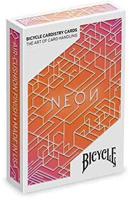Fournier Spielkarten Bicycle Neon Orange Bump cardistry