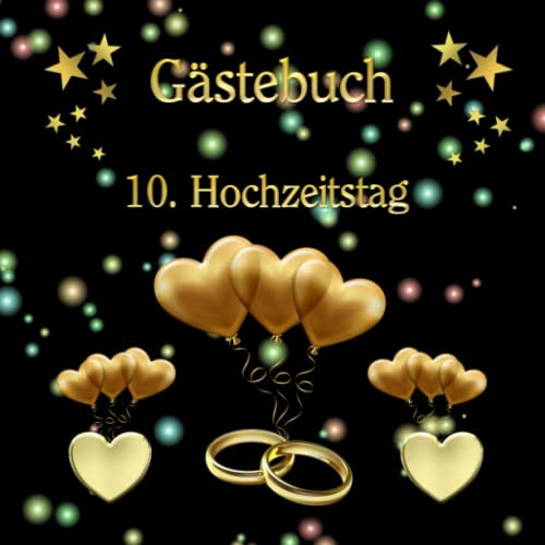 Fotoalbum & Gästebuch zum 10. Hochzeitstag Rosenhochzeit Hochzeitstagebuch Geschenkidee Hochzeitsalbum Erinnerungsbuch Erinnerungsstück Rosen Hochzeit ... 100 Seiten Bullet Journal Notizbuch 004