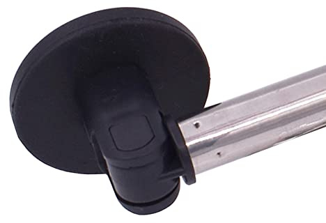 YYST Barras de cortina magnéticas tipo B de 16 a 28 pulgadas para puertas de metal, color negro
