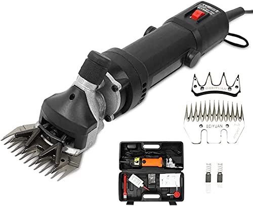Cesoie per Pecore 450W Tosatrice Elettrica Professionale per Animali Domestici per Pecore Alpaca Lama e Animali a Pelo Grosso e Grosso 6 Velocità Macchina per Tosare il Bestiame da Fattoria Tagliacap