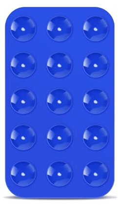 lasuroa Silicone Porta Cellulare Auto, Doppia Faccia Ventosa per Cellulare Impugnatura Adesiva Multiuso Custodia per Telefono a Ventosa per Doccia Specchio Auto Selfie (Blu Scuro)