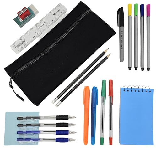 Kitastik Trousse à crayons avec papeterie incluse - Ensemble de papeterie de bureau pour le travail à domicile