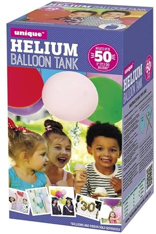 Large Helium Balloon Canister - Will fill upto 50 9inch Latex Balloons