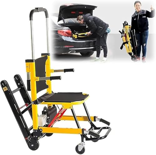 QJWM Sillas De Ruedas Eléctricas para Subir Escaleras,Silla para Subir Y Bajar Escaleras,Salvaescaleras Portátil para Discapacitados Y Ancianos A