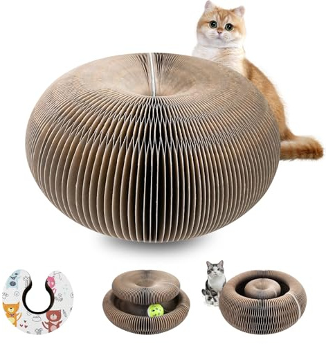Lectorias Griffoir pour Chat,Grattoir Organ Cat Scratcher avec Balle Cloche