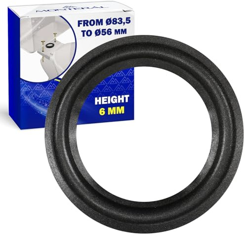 Guarnizione Scarico WС Ø 83,5 – Ø 56 mm Altezza di 6 mm Realizzata in PVC Flessibile - MONTERAL