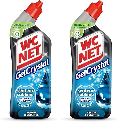 WC Net Gelcrystal Gel WC Eaux Fraîches 750 ml (Lot de 2)