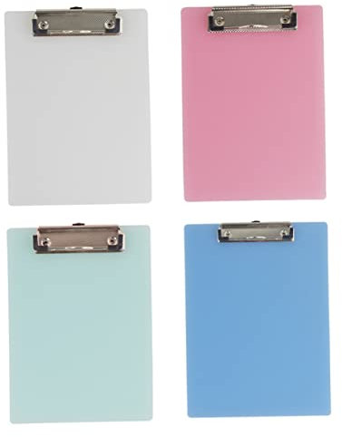 HOODANCOS 10pièces Presse-papiers Plastique Avec Pinces Profilées Pour Papier Cartonné Dossiers De Notes Pour École Les Salles De Classe Bureau