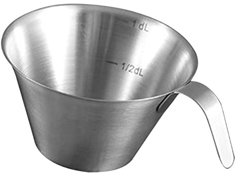 Cabilock Taza de Espresso Medidora Inoxidable 100Ml Asa Taza de Extracción de Café Preparar Café Doméstico hornear