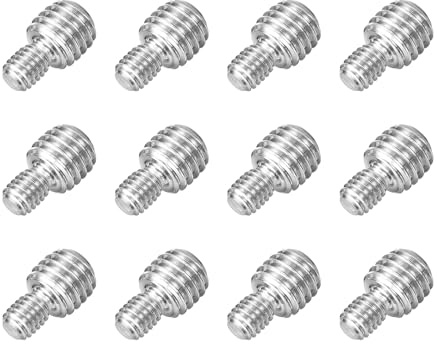 QUARKZMAN M6x10mm a M10x10mm Barre Filettate a Doppia Estremità, 12Pz Vite a Doppio Filetto In Acciaio Inossidabile 304 Bulloni a Doppia Testa per Montaggio Mobili Macchinari Fissaggio