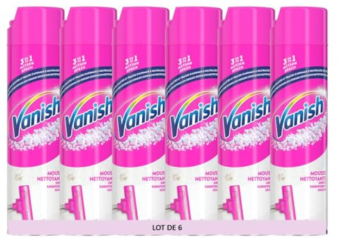 Vanish Nettoyant Tapis et Moquette - Détachant lot de 6 x 600 ml