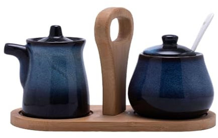 Set lattiera e zuccheriera per servire il caffè, con zuccheriera e lattiera, design vintage lucido
