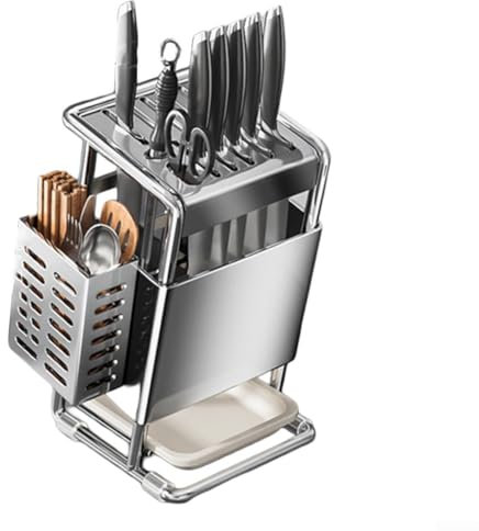 L'aggiunta perfetta al tuo spazio di cottura, una griglia in acciaio inossidabile con vassoio di scarico integrato e supporto (acciaio inox)