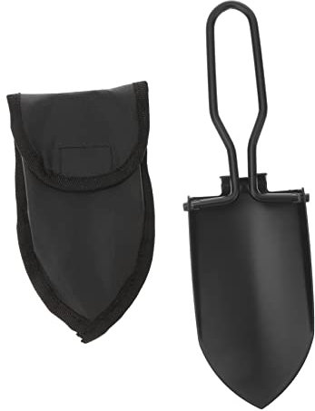 DINHEAROM Pala de Jardín Plegable Inoxidable con Bolsa de Transporte para Camping y Jardinería Herramienta Multifuncional para