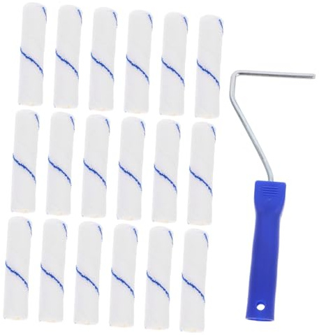 LALAFINA Accesorios Rodillo Pintura Fundas De Fibra Química Para Casa Pequeñas Portátiles Con Marco