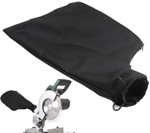 Sac À Poussière Pour Scie À Onglet, Sac À Poussière Pour Ponceuse, Fermeture Éclair Noire Léger Accessoires Compacts Pour Atelier Et Usage Domestique Travail Du Bois Maison