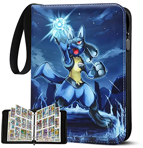 Herritozl Sammelalbum für Pokemon Karten - 50 Seiten 900 Taschen Album | Sammelkartenalben Tragbar Wasserdicht PU Karten Halter Heft Ordner Buch, Sammelkartenalben für Sammler lklo9