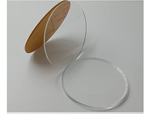 JINFEUGE 25 Mm 30 Mm 40 Mm 45 Mm 50 Mm 60 Mm, Klar Akrylskiva, Spelminiatyrer, Plast, Runda Baser, 5-50 St./80Mm 10Pcs