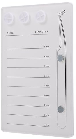 Angoily Plateau Magnétique pour Extensions de Cils en Acrylique Blanc, Performance Stable et Facile à Ranger pour Salon de Beauté ou Pose Personnelle