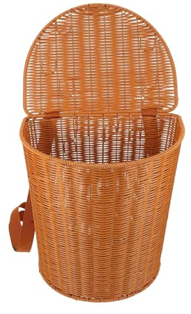 Gacqpli Zaino Da Picnic - Zaino Intrecciato - Cestino Fattoria Con Coperchio E Spallacci | Per il fine settimana Raccogliere Aria Esterna Fattoria Shopping Raccolti Picnic