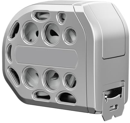 Mètre ruban en acier inoxydable pour design creux étanche avec auto-verrouillage et base aimantée 5 m/7 m Mètre ruban portable pour la construction ou l'utilisation en extérieur