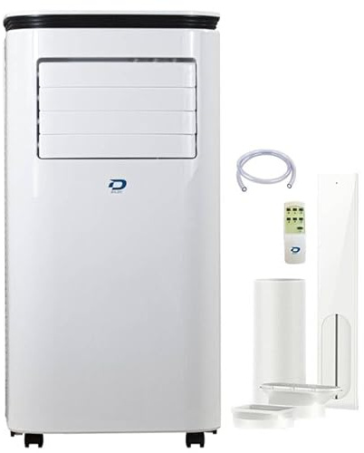Aire acondicionado sin unidad externa portátil a través de Wi-Fi incluido 12000 btu D.OVER12PORTW Climatizador con bomba de calor de clase A portátil