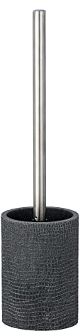 WENKO Toilettenbürste Peanut Anthrazit, Grau, 37 x 9.5 x 9.5 cm