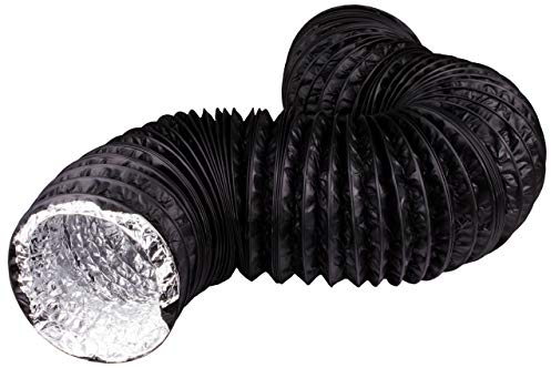 Weedness Grow Abluft-Schlauch Combiflex Schwarz Ø 150 mm 1 Meter für Klimageräte - Trockner Dunstabzugshaube Flexrohr Lüftungsrohr Lüftungsschlauch Klima Gerät