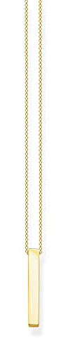 Thomas Sabo Damen Kette Silberner Quader 925 Sterling Silber KE1907-001-21