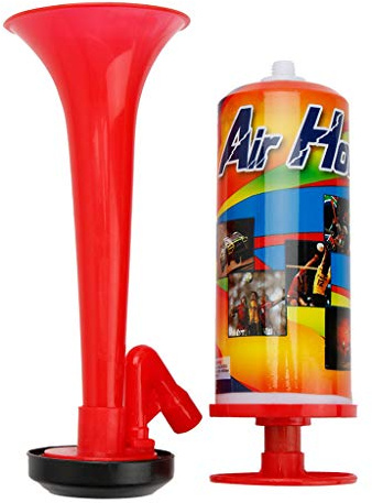 lahomia Wiederverwendbare Lufthupe Sportboot Sicherheitsnebel Hupe Bootfahren Warnung Push Up Airhorn