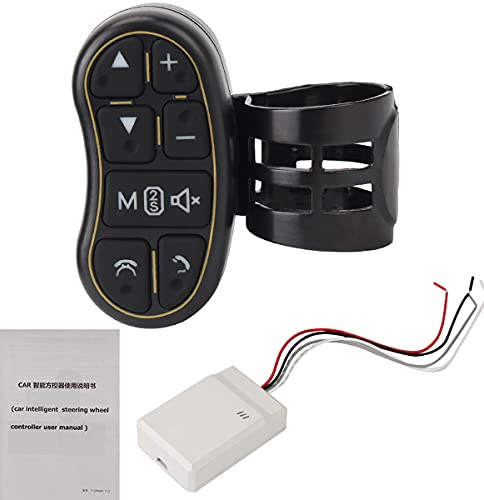 Panneau de Boutons Universel de télécommande de Volant sans Fil 8 Touches pour Lecteur stéréo de Navigation GPS Radio DVD de Voiture